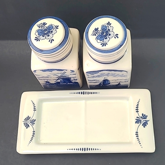 Delft Blauw Condiment Jars - Picture 4 of 8